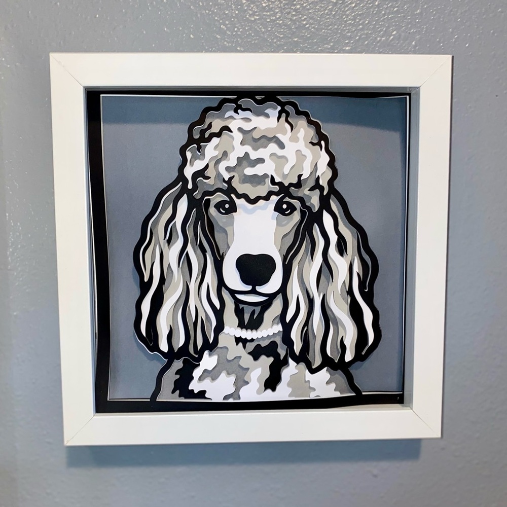 3D Poodle Shadowbox - Picture 6 of 8